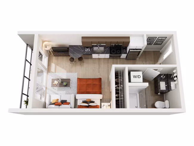 Studio E 602 floor plan